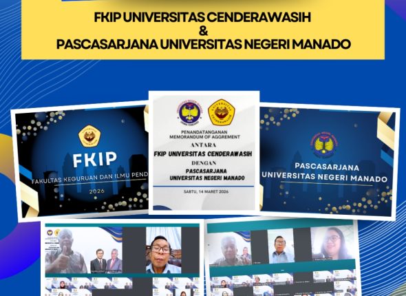 Dokumentasi Penandatanganan MoA antara FKIP Universitas Cenderawasih dengan Pascasarjana Universitas Negeri Manado
