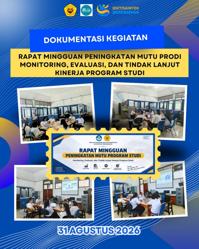 Dokumentasi Rapat Mingguan Program Studi Pendidikan Matematika FKIP UNCEN (31⁄08⁄2026)