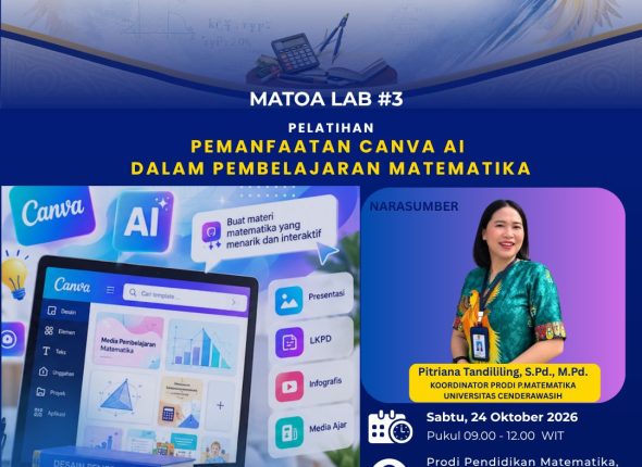 MATOA 2026 LAB #3 Pelatihan Pemanfaatan Canva AI dalam Pembelajaran Matematika