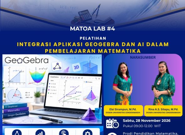 MATOA 2026 LAB #4 Pelatihan Integrasi Aplikasi GeoGebra dan AI dalam Pembelajaran Matematika